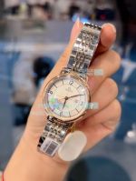 Omega Replica Ladies Watch White Dial Yellow Gold Bezel 2-Tone Yellow Gold Strap 32mm